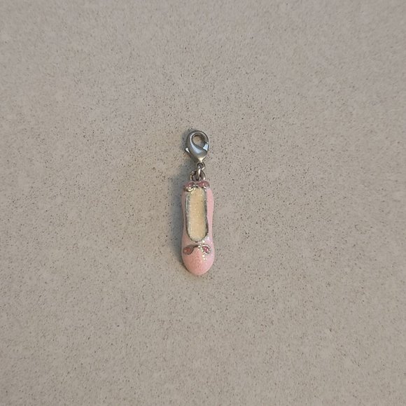 Sparkly Ballet Slipper Charm for Charm Bracelet - Picture 3 of 6
